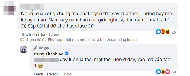 MC Thành Trung bị chỉ trích vì phát ngôn tục tĩu vụ Hoa khôi Báo chí, bị nhắc nhở vẫn đáp trả cực căng - Ảnh 2.