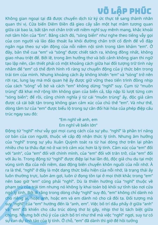 Bài phân tích tác phẩm &quot;Sóng&quot; của thủ khoa kỳ thi tốt nghiệp THPT viết gì mà khiến dân tình nổ ra cuộc tranh luận không hồi kết? - Ảnh 5.