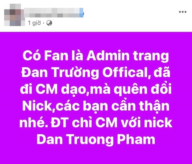 Tài khoản có tick xanh của Đan Trường bình luận tục tĩu, quản lý phải lập tức cảnh báo - Ảnh 3.