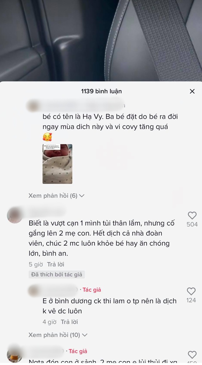 Xôn xao câu chuyện chồng bận chống dịch tại TP Hồ Chí Minh, vợ tự đi sinh xong một mình lái xe ô tô đưa con về nhà! - Ảnh 4.