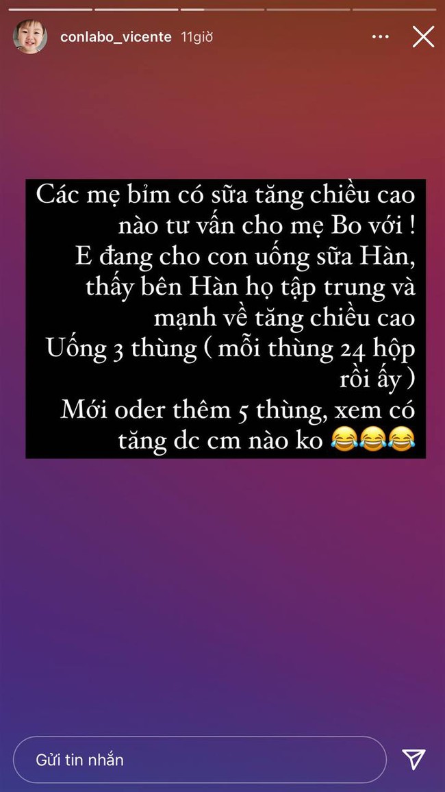 Hai vợ chồng cùng thấp, Hòa Minzy sốt sắng hỏi cách phát triển chiều cao cho con, đầu tư không tiếc tay - Ảnh 1.