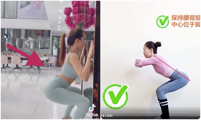 Ngọc Trinh chỉ cách tập squat để mông cong mà không bị sai tư thế: Dân tình lại lao vào bóc mẽ điểm 