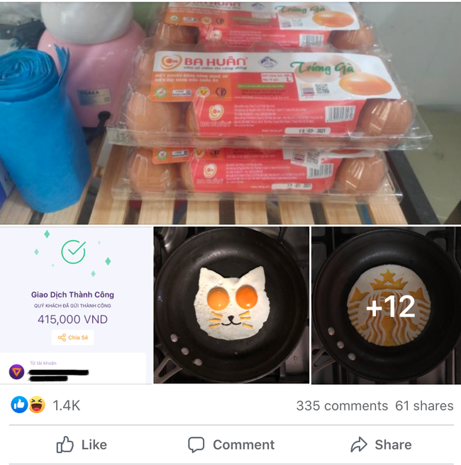Cô gái mua hơn 400k tiền trứng gà để tập chiên trứng giết thời gian ở nhà giãn cách, cuối cùng được một loạt &quot;tác phẩm nghệ thuật&quot; nhìn vào ai cũng muốn lưu lại!  - Ảnh 1.