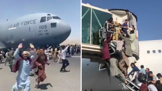 Cảnh tượng hơn 600 người, cả phụ nữ và trẻ em nhồi nhét trên máy bay rời Afghanistan - Ảnh 3.