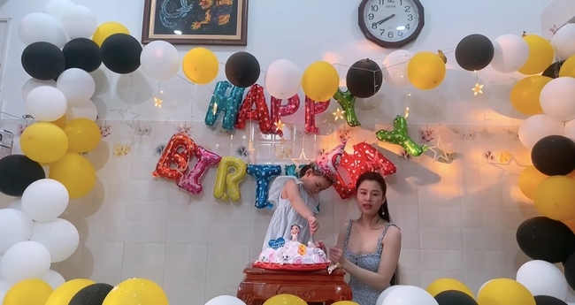 Con gái Vân Quang Long xinh xắn, hồn nhiên trong sinh nhật đầu tiên từ khi ba qua đời - Ảnh 3.