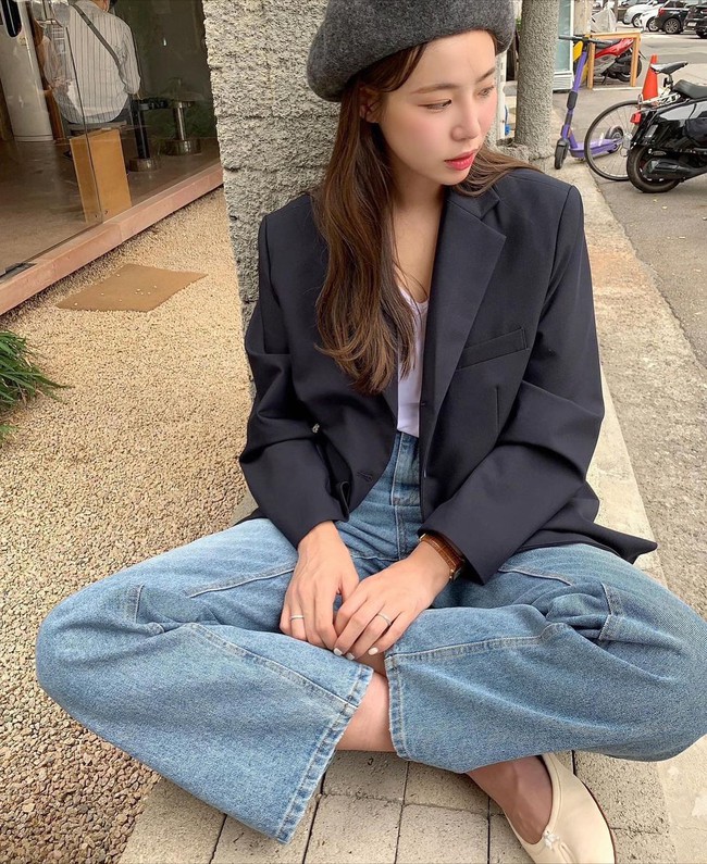 Mặc đồ denim đẹp như gái Hàn với 12 công thức trẻ trung, nhưng vẫn thanh lịch đúng tuổi 30+ - Ảnh 3.