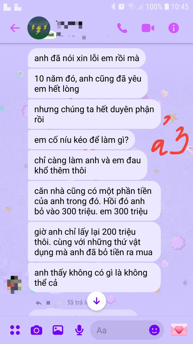 Yêu nhau 10 năm, cứ nghĩ sẽ nhận được hạnh phúc, nào ngờ cái kết 100 triệu đồng khiến tôi đắng lòng - Ảnh 3.