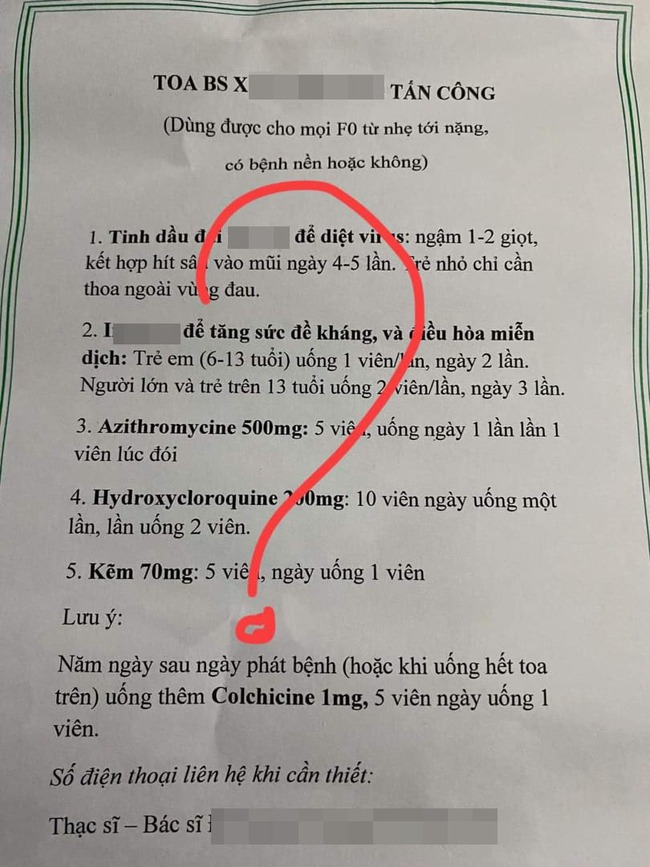 Xôn xao toa thuốc trị COVID-19 của BS hành nghề thẩm mỹ cam đoan 5 ngày về âm tính, &quot;bao&quot; tất cả bệnh nền: Các bác sĩ nói gì? - Ảnh 1.