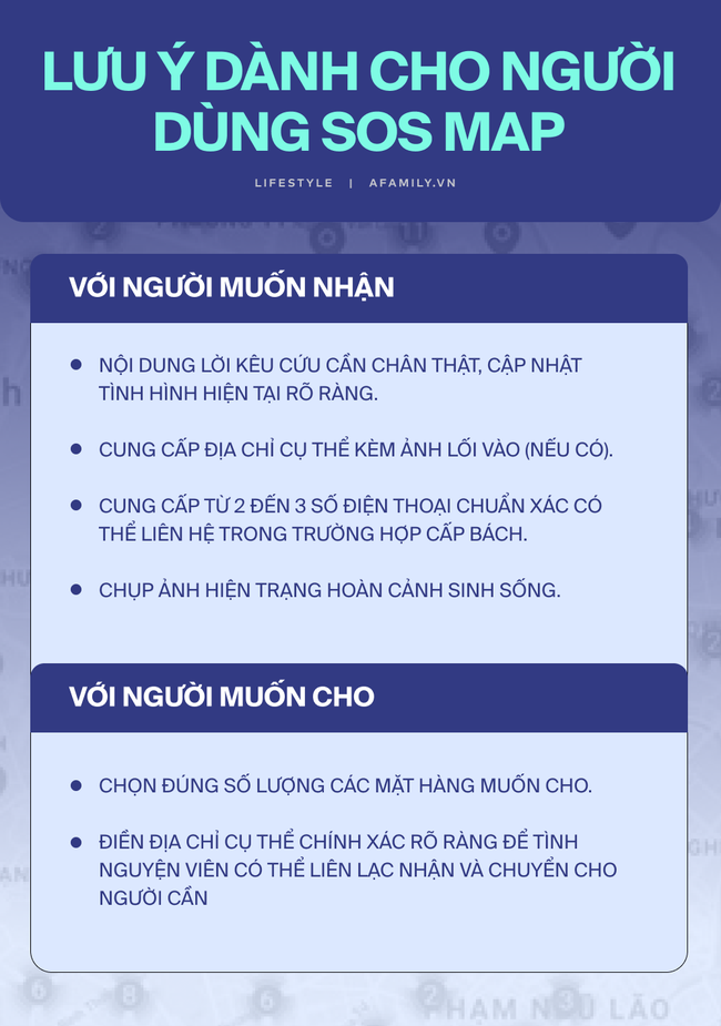 Hướng dẫn sử dụng BẢN ĐỒ CỨU TRỢ: Bất kỳ ai cũng có thể san sẻ phần dư hoặc kêu gọi sự trợ giúp khi cần!  - Ảnh 2.