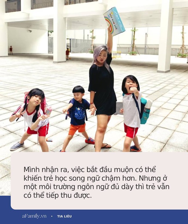 Nữ giám đốc Tia Liêu chia sẻ: Qua giai đoạn vàng, bố mẹ vẫn có thể dạy song ngữ cho con nhưng có 1 hạn chế - Ảnh 3.