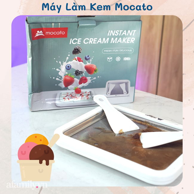 Nhận cái kết bất ngờ khi chọn máy làm kem Mocato không cần dùng điện thay cho máy làm kem cồng kềnh nhiều bước - Ảnh 1.