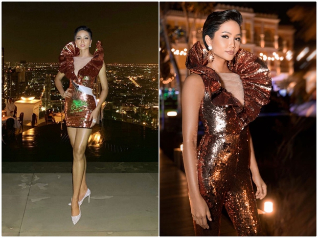 H'Hen Niê biến chiếc quần 80k của mẹ thành bộ đầm sexy sang chảnh: Đến thiết kế gây tranh cãi tại Miss Universe 2018 cũng được "thay máu" - Ảnh 8.