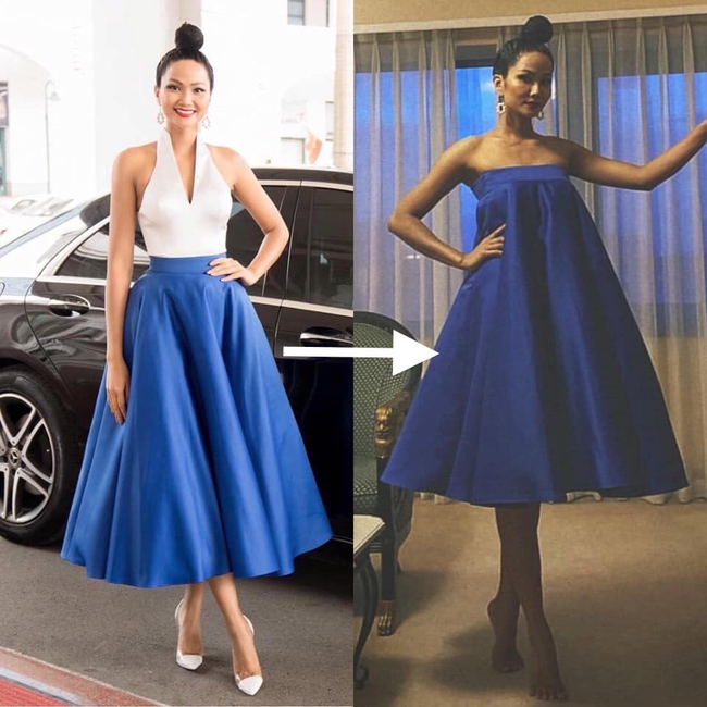 Hoa hậu H'Hen Niê biến chiếc quần 80k của mẹ thành bộ đầm sexy siêu sang: Từ nay hãy gọi Top 5 Miss Universe là "siêu sao tái chế" - Ảnh 6.
