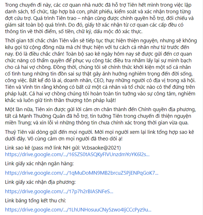 Thủy Tiên lên tiếng giải thích toàn bộ khúc mắc sau buổi nhận sao kê tại ngân hàng - Ảnh 5.