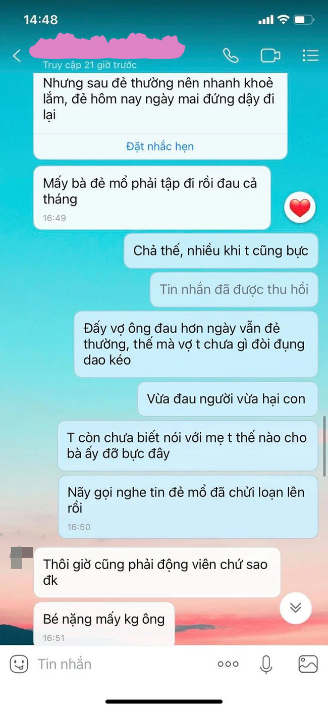 Đọc tin nhắn chồng gửi cho bạn, tôi mới hiểu tại sao lúc bế con trên tay, anh lại trưng bộ mặt nặng như đeo chì - Ảnh 3.