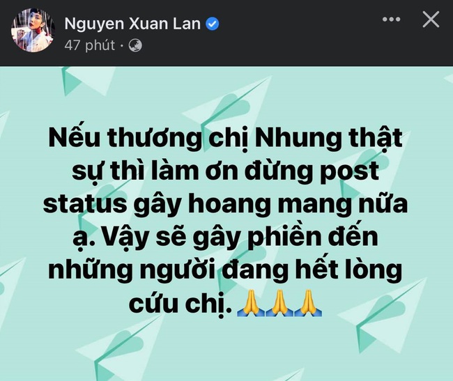 Xuân Lan mỉa mai nhiều người lợi dụng chuyện sức khỏe của Phi Nhung để tăng tương tác cho bản thân - Ảnh 2.