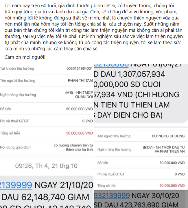 Mẹ Hồ Ngọc Hà chính thức lên tiếng khi bị nhắc tên trong lùm xùm từ thiện của Trấn Thành - Ảnh 7. Mẹ Hồ Ngọc Hà chính thức lên tiếng khi bị nhắc tên trong lùm xùm từ thiện của Trấn Thành - Ảnh 7.
