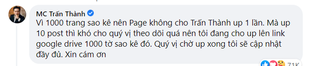 Trấn Thành tiếp tục bị soi "sạn" trong bản sao kê, nghi vấn sử dụng tiểu xảo để chỉnh sửa - Ảnh 4.