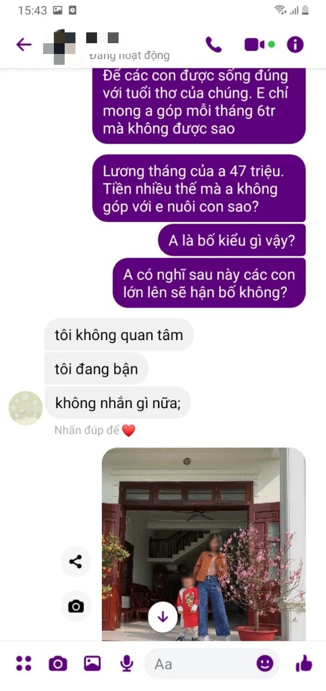 Lương chồng cũ 47 triệu một tháng, bảo anh ấy gửi tiền nuôi con thì nhận được cái kết cay nghiệt   - Ảnh 5.