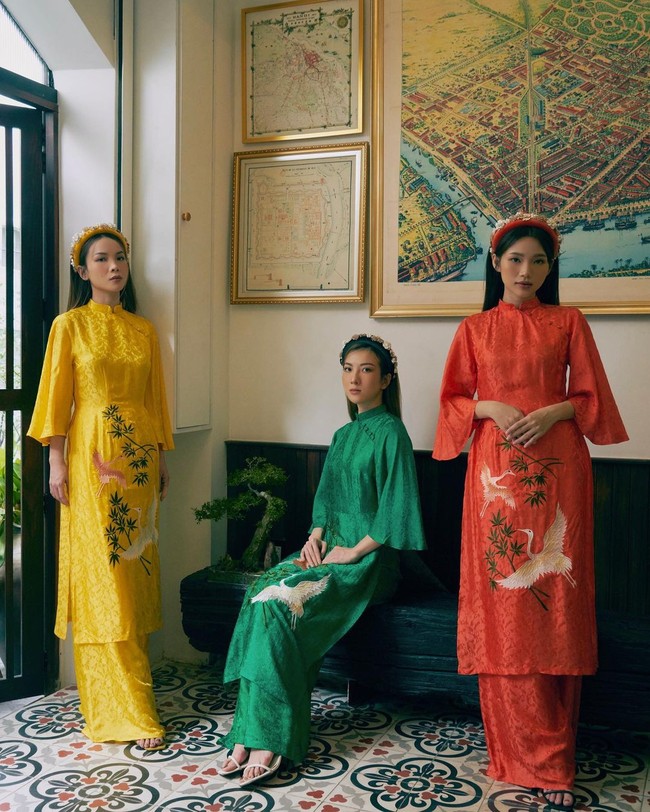 Ngắm loạt sao Việt mặc áo dài để có thêm ý tưởng diện Tết - Ảnh 7.