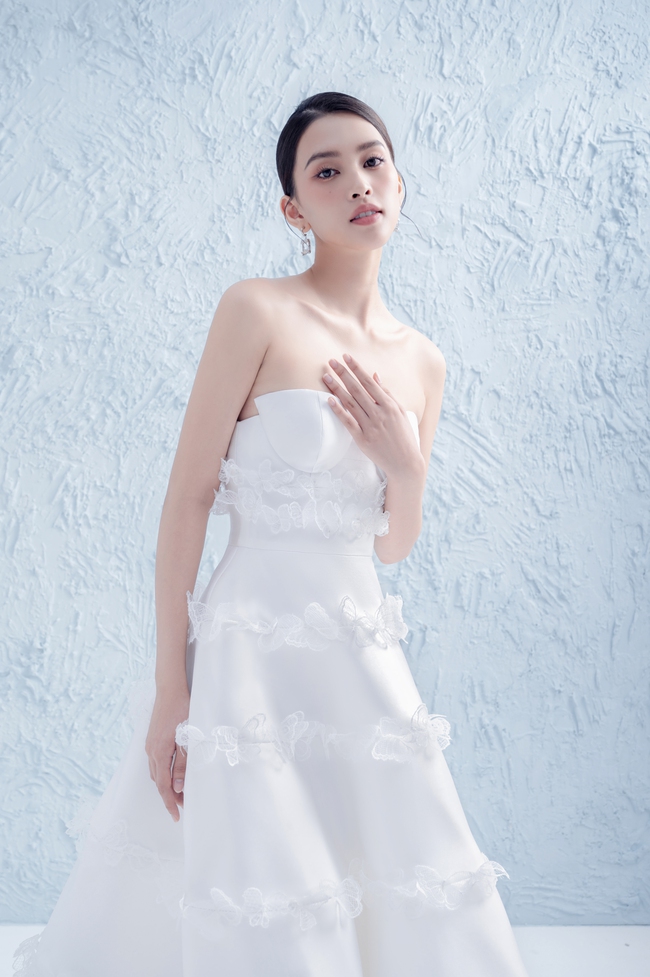 Hoa hậu Tiểu Vy bất ngờ diện váy cưới - Ảnh 3.