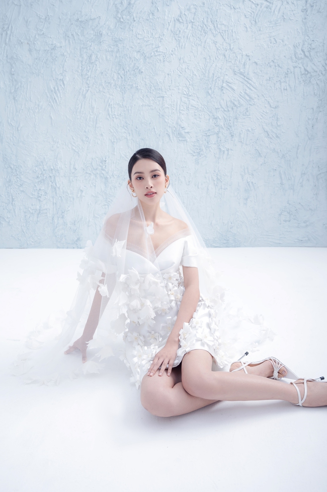 Hoa hậu Tiểu Vy bất ngờ diện váy cưới - Ảnh 8.