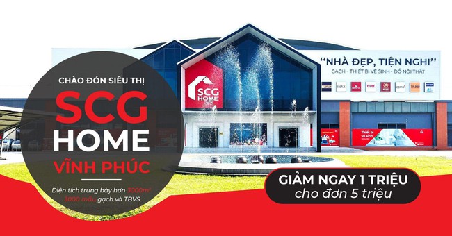 Cuối năm mua sắm gạch và thiết bị vệ sinh tại Vĩnh Phúc - Đến SCG Home với nhiều ưu đãi - Ảnh 1.