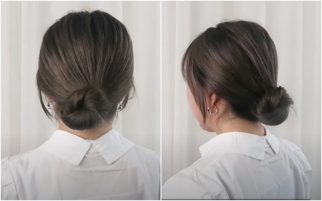Tóc đẹp diện Tết: Tự làm 3 kiểu tóc buộc búi thấp vừa sang vừa xinh trong 3 ngày Tết - Ảnh 12.