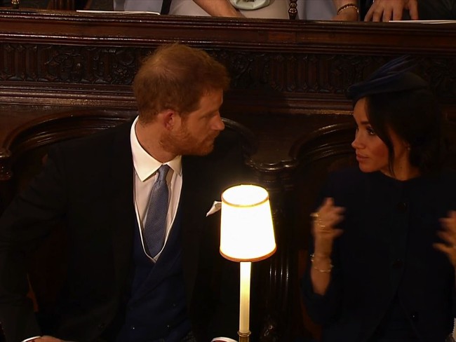 Meghan's 'upset' moment with Harry right in the middle of the royal family and then put on a show 