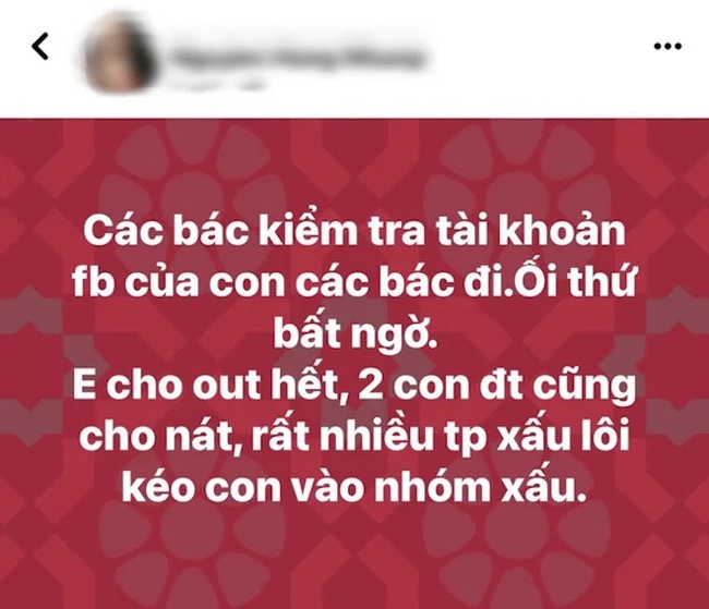 Before the Facebook check of his son, Xuan Bac's wife used to cause 