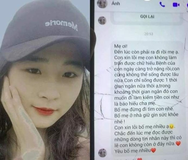 The case of a 16-year-old schoolgirl mysteriously disappeared with a heartbreaking message: The police were contacted in Hanoi - Photo 1.