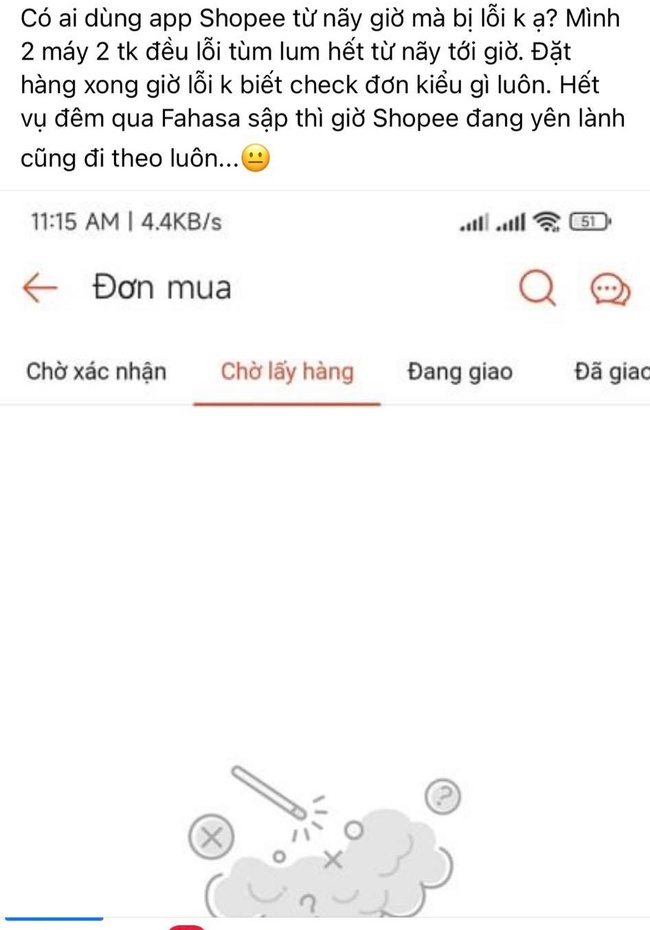 Hàng loạt người dùng không truy cập sàn thương mại điện tử Shopee, chuyện gì đây?  - Ảnh 3.