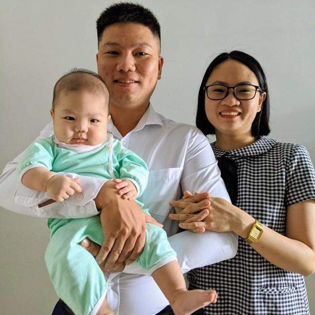 Gia đình nhỏ của Tú Hoa (ảnh NVCC)