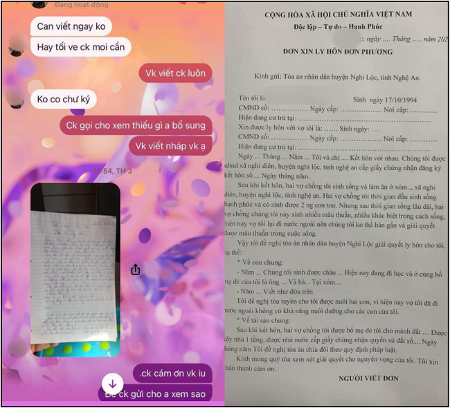 The shocking revelation: 28-year-old husband had an affair with his 44-year-old girlfriend, asked his mistress to write a divorce petition, making his wife so angry that she wanted to commit suicide!  - Photo 4.