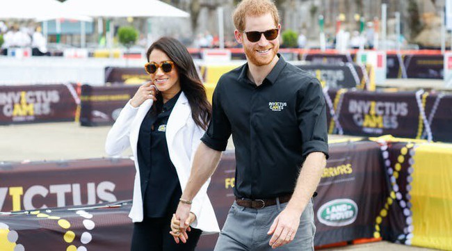 The special photo of Meghan and her husband is 