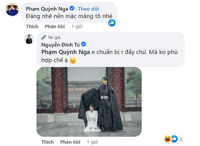 Đình Tú bất ngờ phát hiện phiên bản cổ trang của Duy và Vân Trang "Thương ngày nắng về", Quỳnh Nga bình luận điều bất ngờ - Ảnh 3. Đình Tú bất ngờ phát hiện phiên bản cổ trang của Duy và Vân Trang "Thương ngày nắng về", Quỳnh Nga bình luận điều bất ngờ - Ảnh 3.