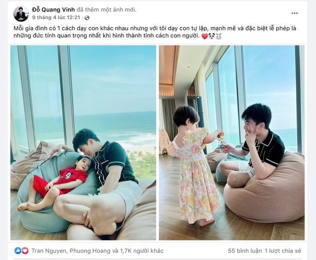 Thiếu gia Đỗ Quang Vinh gây sốt khi cứ mỗi tuần thả nhẹ một chiếc ảnh và câu quote thể hiện tình cha con - Ảnh 4. Thiếu gia Đỗ Quang Vinh gây sốt khi cứ mỗi tuần thả nhẹ một chiếc ảnh và câu quote thể hiện tình cha con - Ảnh 4.