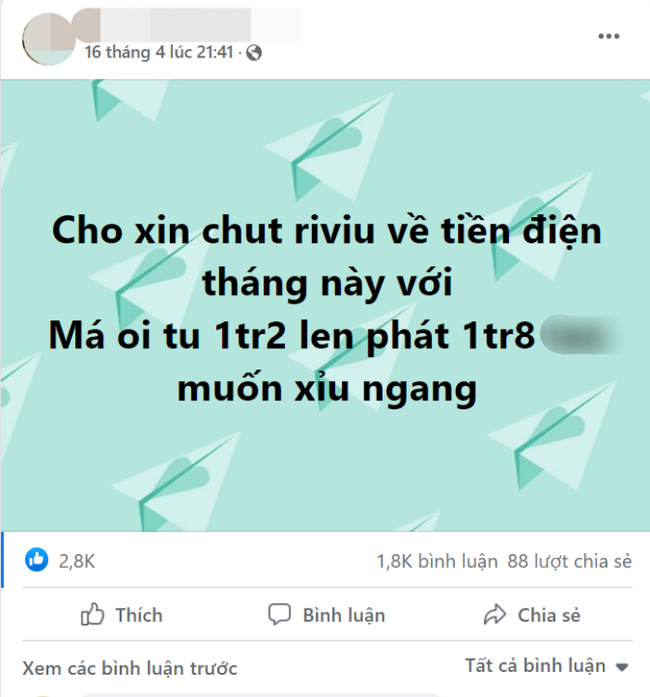 Nhiều gia đình “tụt huyết áp” vì tiền điện tăng đột biến, có nhà tăng tới 6 triệu đồng - Ảnh 1.