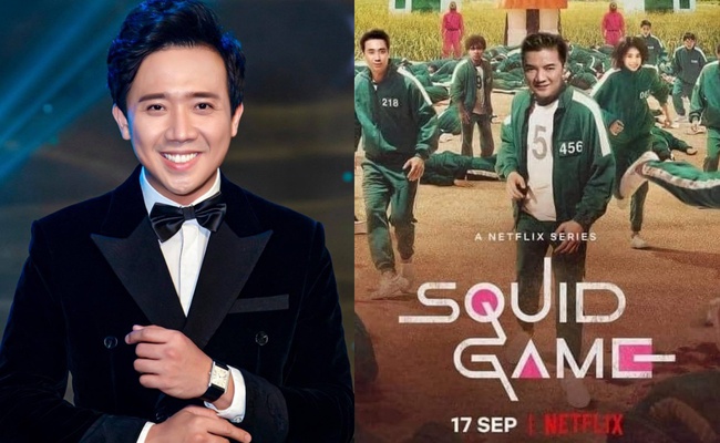 Trấn Thành đòi mua bản quyền remake Squid Game, netizen phản ứng dữ dội, còn chế cả poster có Đàm Vĩnh Hưng  - Ảnh 1.