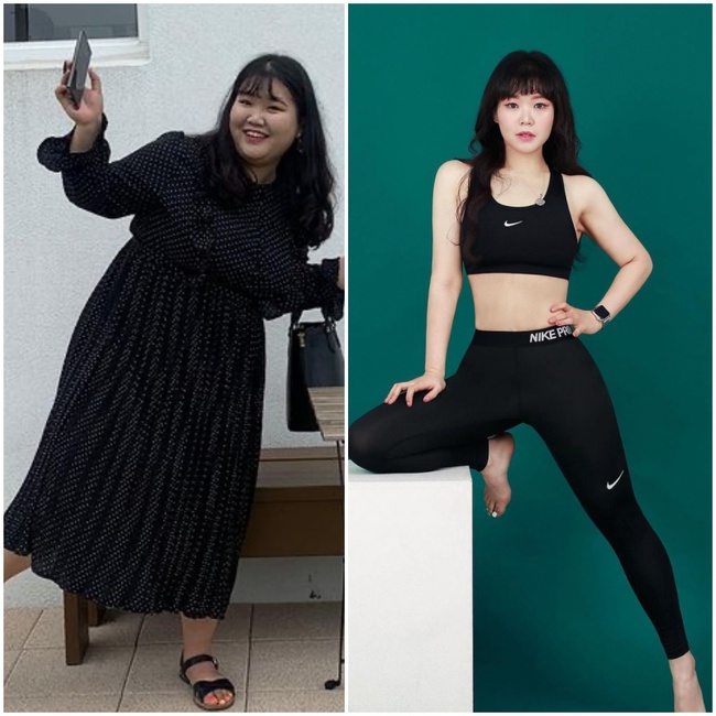 The Korean fat girl lost weight - Photo 2.