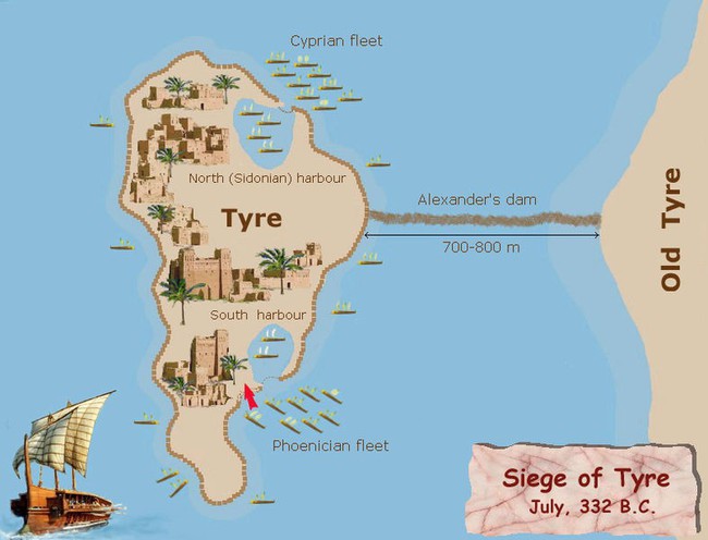 Biến cả hòn đảo thành bán đảo, chiến thuật vây thành có 1-0-2 của kẻ chinh phạt thành công nhất thế giới cổ đại - Ảnh 1.