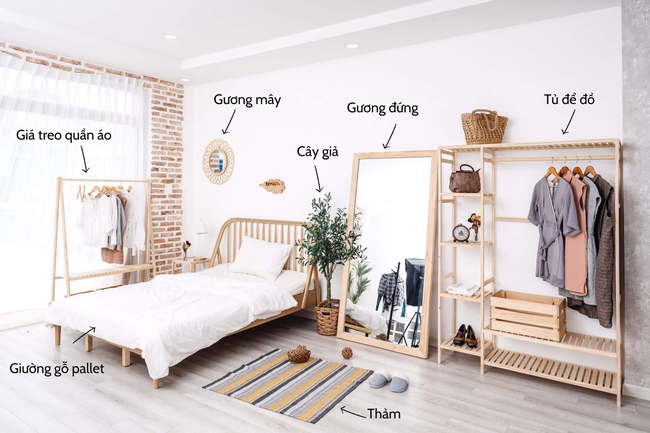 Decor phòng thuê theo phong cách Hàn Quốc vintage với 7 món đồ nội thất dễ kiếm, giá sale hời cho &quot;nàng lười&quot; - Ảnh 2.
