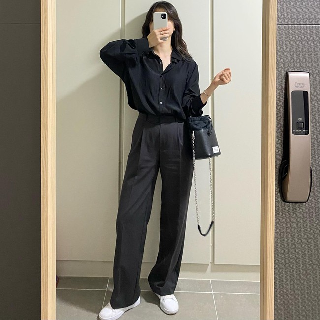 Quý cô Hàn Quốc chuyên diện áo sơ mi + quần âu theo style tối giản, nhưng có thừa độ thanh lịch trẻ trung - Ảnh 4.