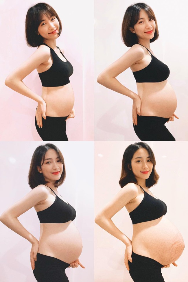 Hoa Minzy shared photos when she was pregnant with baby Bo - Photo 1.