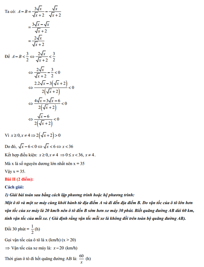 Đáp án đề thi môn Toán lớp 10 ở Hà Nội, xem TẠI ĐÂY - Ảnh 3.