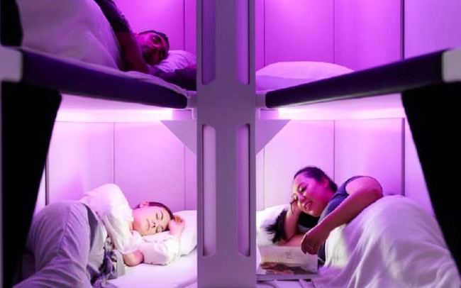 Máy bay hạng phổ thông có giường nằm: Ý tưởng độc đáo giúp hành khách nghỉ ngơi mà không cần mua vé hạng thương gia - Ảnh 1.