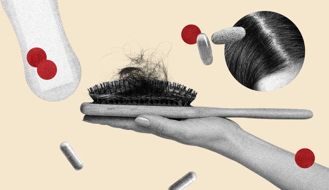 Bác sĩ da liễu và bác sĩ phụ khoa giải thích lý do tại sao kinh nguyệt ra nhiều lại ảnh hưởng đến mái tóc của chị em - Ảnh 1.