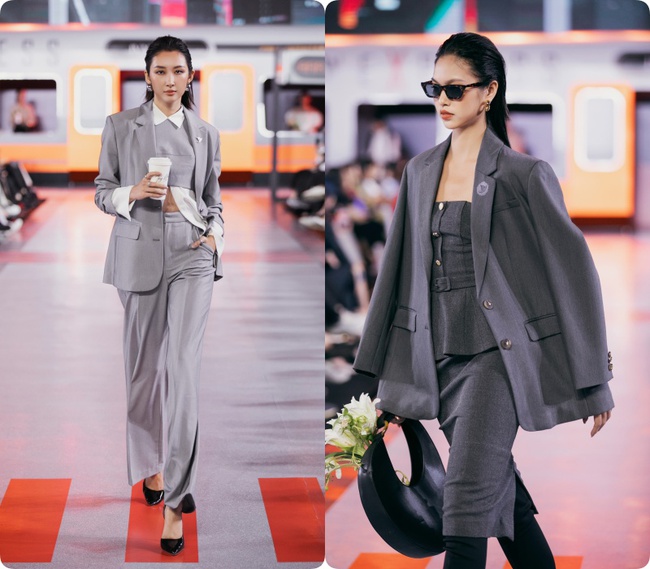 HH Đỗ Mỹ Linh tái xuất sau sinh con, MC Mai Ngọc đẹp phát sáng tại fashion show hot nhất nhì thu đông 2023 - Ảnh 13.