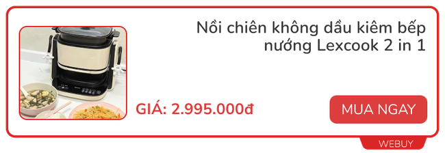 3 mẫu nồi chiên không dầu ít người biết: Tích hợp nồi áp suất lẫn bếp nướng, có loại chia sẵn 2 ngăn tiện lợi - Ảnh 2.