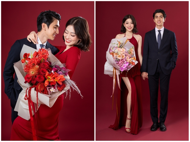 &quot;Vợ chồng son&quot; Bình An Phương Nga tung bộ ảnh lãng mạn - đón Valentine đầu tiên sau kết hôn - Ảnh 2.